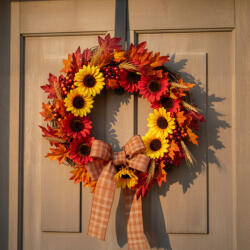  Őszi dekoráció - napraforgó - 3 féle - 4 db / csomag 59002 (59002)