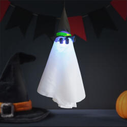  Halloween-i világító dekoráció - szellem - felakasztható - RGB LED - 70 x 50 cm 56596B (56596B)