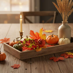  Őszi dekoráció - tök, bogyó, falevél - 24 cm - 2 db / csomag 59022 (59022)