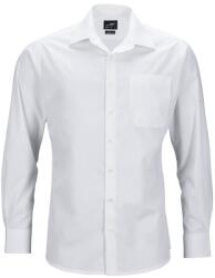 James & Nicholson (Daiber) Férfi hosszú ujjú ing JN642 - Fehér | 5XL (1-JN642-1748357)