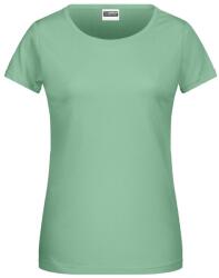 Daiber Tricou clasic de damă din bumbac organic 8007 - Verde jad | S (8007-1782964194)