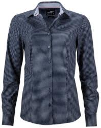 James & Nicholson (Daiber) Dots női luxus ing JN673 - Sötétkék / fehér | L (1-JN673-1748625)