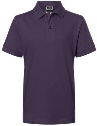 James & Nicholson (Daiber) Gyerek galléros póló JN070k - Padlizsánlila | L (1-JN070K-117426)