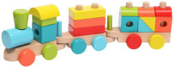 REGIO JÁTÉK Fa vonat 14 darabos készlet