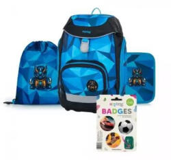 KARTON P+P Oxy Sherpy: Robot mintás iskolatáska szett - 4 részes