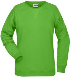 Daiber Hanorac de damă fără glugă din bumbac bio 8021 - Limo verde | XL (8021-1780177)