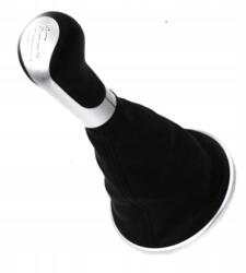 Utángyártott Skoda Fabia II, Roomster sebesség-váltó gomb, váltógomb szoknyával fekete-ezüst GZB-SK-011 (GZB-SK-011)