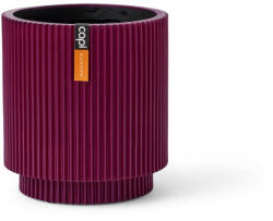 Capi Europe Capi Groove Cylinder virágcserép, 19x21 cm - lila (BGVP314)