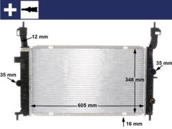 MAHLE Radiator, racire motor MAHLE BEHR CR 2120 000S (CR 2120 000S)