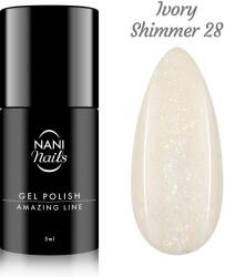 Naní gél lakk Amazing Line 5 ml - Ivory Shimmer