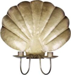 Strömshaga Kagyló" gyertyatartó, antik sárgaréz - 1 db