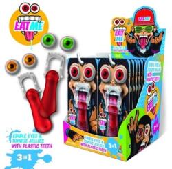 Trolli Eat Me Vegyes Ízű Gumicukor Szem és Nyelv Fogsorral 22g (1db)