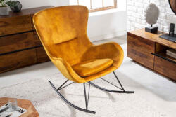Sweden Design hintaszék Sweden mustársárga bársony