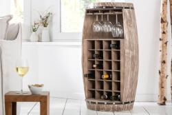 Winebar Stílusos borospalack tartó polc Winebar 97 cm natúr