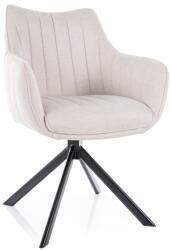 SIGNAL MEBLE Azalia Brego szék fekete láb/ viágos bézs 22