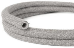 Creative-Cables Creative-Tube rugalmas vezeték, szürke természetes len RN02 szövetborítás, átmérő 20 mm (NG20RN02)