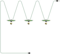 Creative-Cables Creative Cables lámpatest Maioliche' láncvilágítás Lumet rendszer 10 m-től, szövetkábellel, 3 lámpafoglalattal és CATE27N100CX08DD24MA02-L (CATE27N100CX08DD24MA02-L)