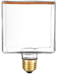 Creative-Cables LED átlátszó izzó Ghost Line Cube CRI 90 4, 5W 300Lm E27 2200K Fényerő-szabályozható - G04