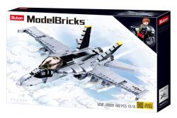 Sluban Model Bricks - Army F/A-18 Hornet vadászgép építőjáték készlet (M38-B0928)