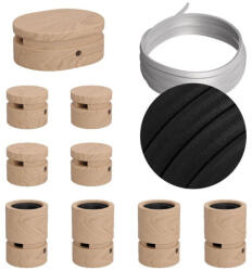 Creative Filé System szimmetrikus készlet - 5 m-es fényfüzér kábellel és 9 beltéri fa alkatrésszel (CAT-LIN2-CM04)