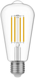 Creative-Cables LED izzó, átlátszó, Edison ST64, 7 W, 806 lm, E27, 2700 K, szabályozható - T02 (BB-T02)