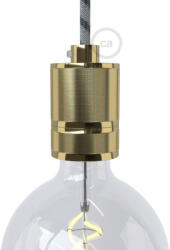 Creative-Cables Creative Cables foglalat Kettős hüvelyes, maratott alumínium E27 lámpafoglalat készlet KBR27ALGO (KBR27ALGO)