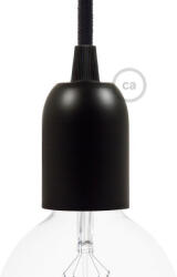 Creative-Cables Creative Cables design lámpa Félgömb alakú festett fém E27 lámpatartó készlet 25934 fekete (25934)