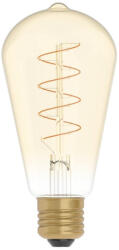 Creative-Cables LED arany izzószálas izzó Carbon Line ívelt spirál izzószál Edison ST64 4 W 250 lm E27 1800 K szabályozható - C04 (BB-C04)