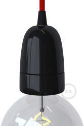 Creative-Cables Creative Cables foglalat Porcelán E40 lámpafoglalat készlet KPLPE40NER fekete (KPLPE40NER)