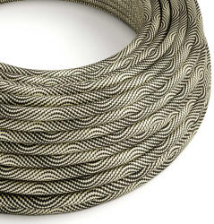 Creative Creative Cables textil lámpakábel Fényes fekete és arany optikai Vertigo textil kábel - Az XZ2ERM65 (XZ2ERM65)