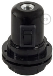 Creative-Cables Creative Cables lámpatest Kettős hüvelyes bakelit E27 lámpafoglalat készlet lámpaernyőhöz kapcsolóval PL27BNFIN (PL27BNFIN)