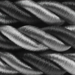 Creative Creative Cables lámpakábel 2XL elektromos vezeték, elektromos kábel 3x0, 75. Világos Orleans szövetborítás. Átmérő CLS24ORLEANS szürke (CLS24ORLEANS)