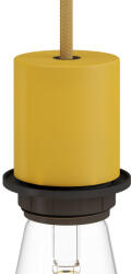 Creative-Cables Creative Cables süllyesztett lámpa E27 félig süllyesztett fém lámpatartó készlet rejtett kábelbilinccsel KBM4551MU sárga (KBM4551MU)