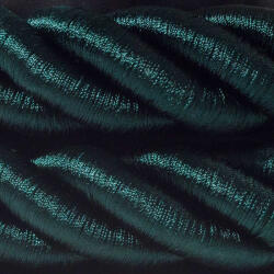 Creative Creative Cables lámpakábel 3XL elektromos vezeték, elektromos kábel 3x0, 75. Fényes sötétzöld szövetborítás. Átmérő CLS30VERDE (CLS30VERDE)