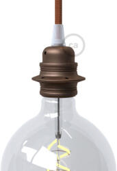 Creative-Cables E27 fém lámpafoglalat készlet dupla gyűrűs anyával lámpaernyőhöz (PL27MZVRUG)