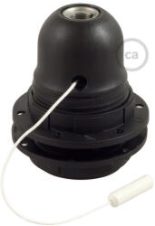 Creative-Cables Kettős hüvelyes, hőre lágyuló műanyag E27 lámpafoglalat készlet lámpaernyőhöz, húzós kapcsolóval (PL27PNTFNT)