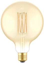 Creative-Cables LED arany izzószálas karbon szálas ketrec Globe G125 7W 640Lm E27 2700K szabályozható - C56 (BB-C56)