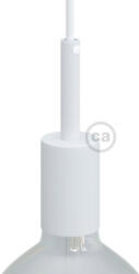 Creative-Cables Creative Cables foglalat Hengeres fém E27 lámpafoglalat készlet 7 cm-es kábelbilinccsel KBM4011VBOTERM4 fehér (KBM4011VBOTERM4)