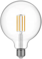 Creative-Cables LED izzó, átlátszó, gömb alakú, G125, 7 W, 806 lm, E27, 2700 K, szabályozható - T04 (BB-T04)