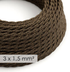 Creative Creative Cables textil lámpakábel Nagy keresztmetszetű elektromos kábel 3x1, 50 sodrott XZ15TN04 barna (XZ15TN04)
