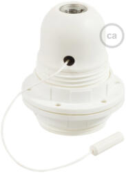 Creative-Cables Creative Cables lámpatest Kettős hüvelyes, hőre lágyuló műanyag E27 lámpafoglalat készlet lámpaernyőhöz, húzós PL27PBTFNT (PL27PBTFNT)