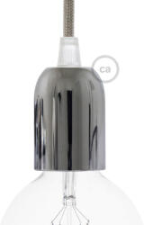 Creative-Cables Creative Cables design lámpa Félgömb alakú festett fém E27 lámpatartó készlet 25925 króm (25925)