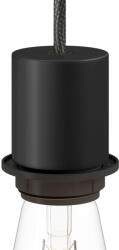 Creative-Cables Creative Cables süllyesztett lámpa E27 félig süllyesztett fém lámpatartó készlet rejtett kábelbilinccsel KBM4551VN fekete (KBM4551VN)