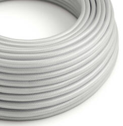 Creative Fényes ezüst textil kábel - Az eredeti Creative-Cables - RM02 kerek 2x0, 75 mm / 3x0, 75 mm (XZ3RM02)