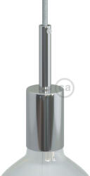 Creative-Cables Hengeres fém E27 lámpafoglalat készlet 7 cm-es kábelbilinccsel (KBM4011CRTERM4)