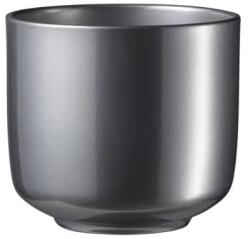  Elegáns fémes hatású kaspó - modern minimalista stílus 16 cm