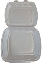  Habdoboz HP4/1 habtál 23cmx19cm ételes elviteles doboz fehér street food (SZID-02469)