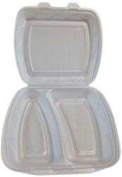  Habdoboz HP4/2 habtál 23cmx19cm ételes elviteles doboz fehér street food (SZID-02653)