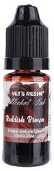  Let's Resin alcohol ink - vörösesbarna, 10 ml