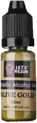  Let's Resin Metallic Alcohol Ink - olíva arany, 10 ml